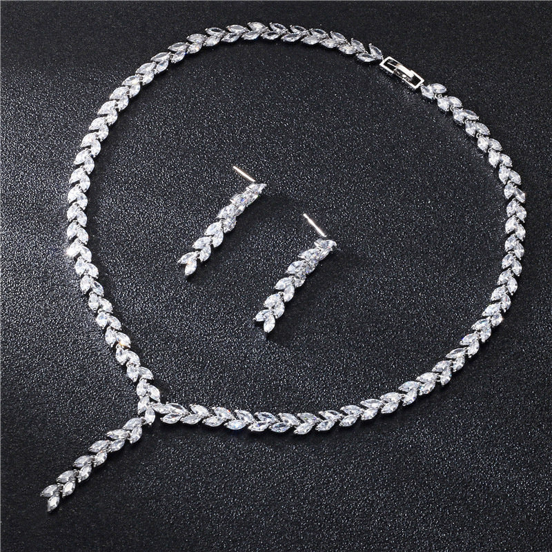 Bridal Wedding Necklace & Earrings Set
