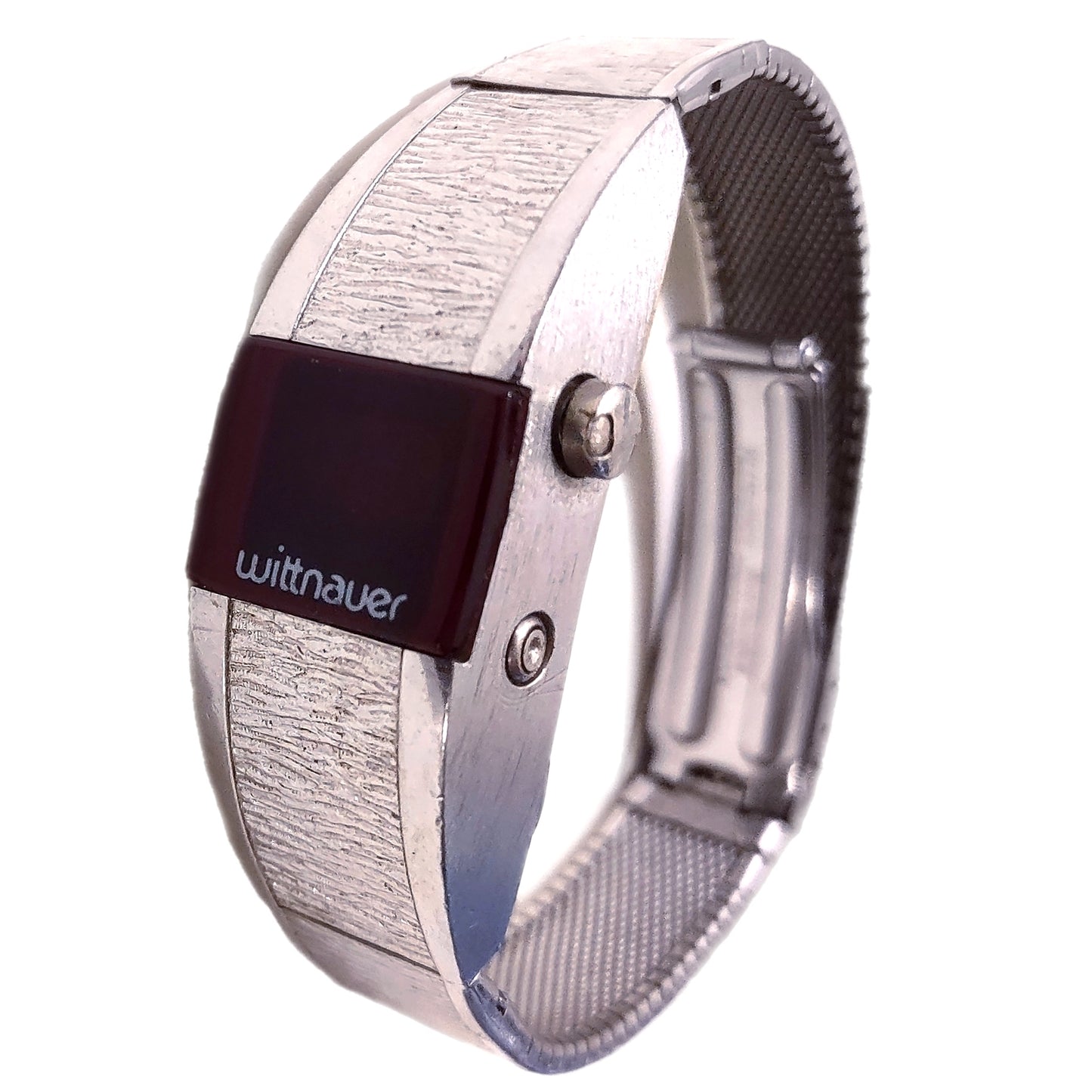 10k White Rolled Gold Red LED Digital Lady's Watch by Wittnauer