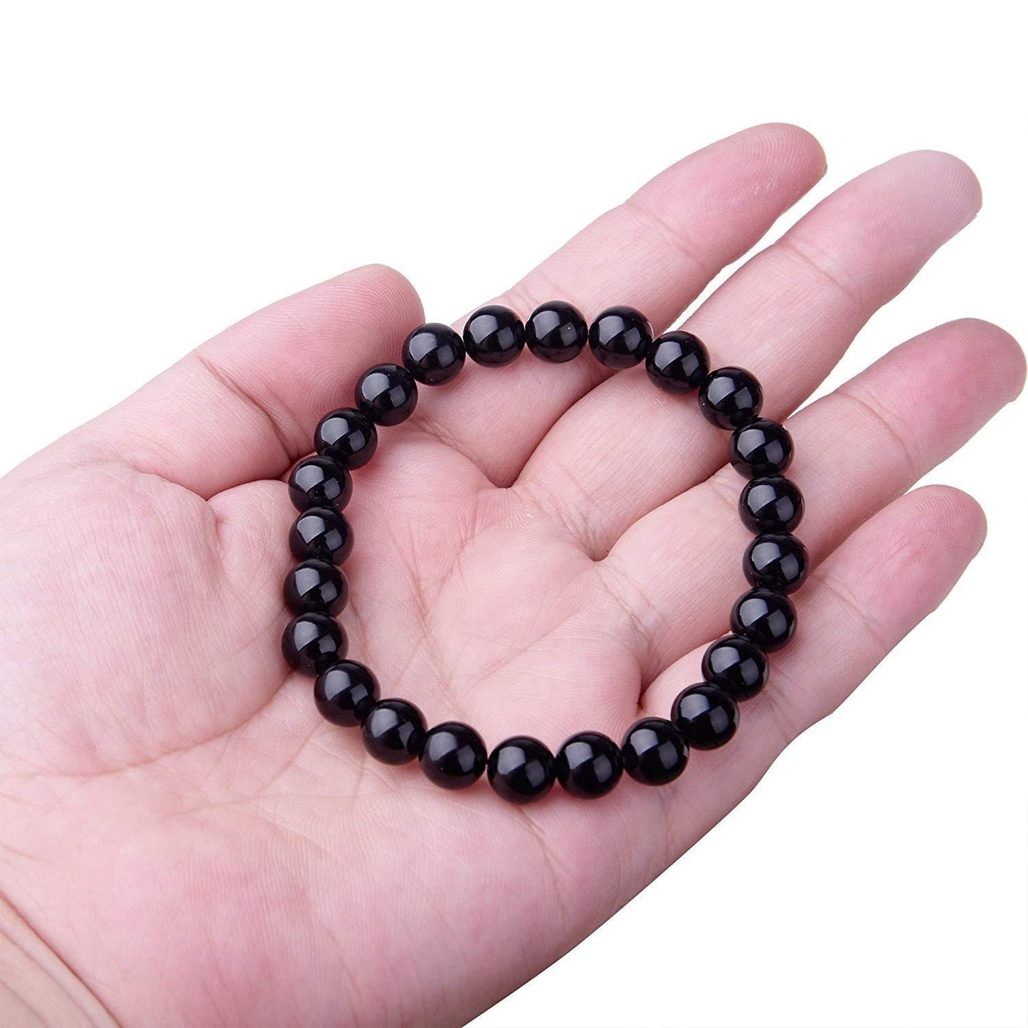 Black Onyx Gemstone Beaded Bracelets