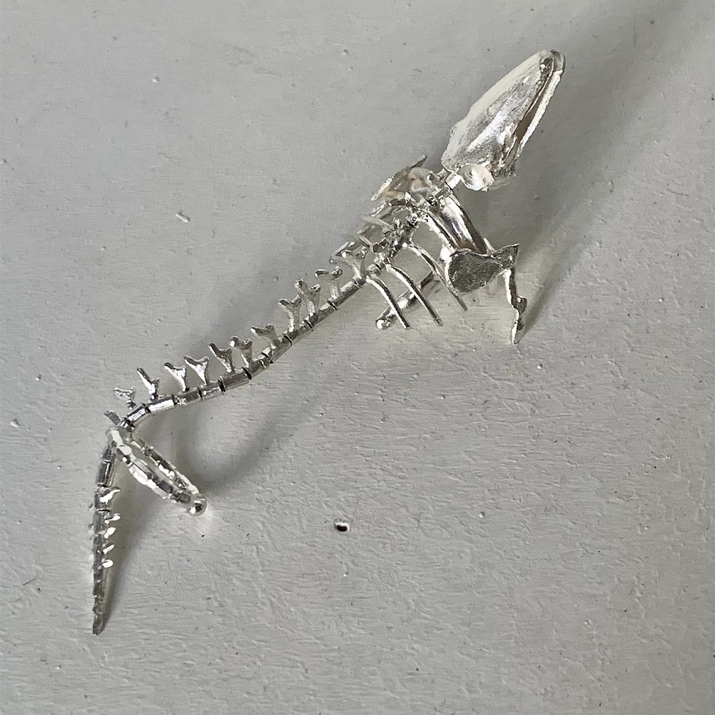 Women Wear White And Dark Bone Skeleton Ring