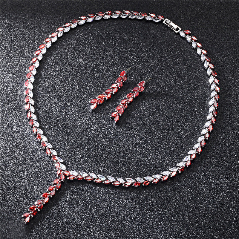 Bridal Wedding Necklace & Earrings Set