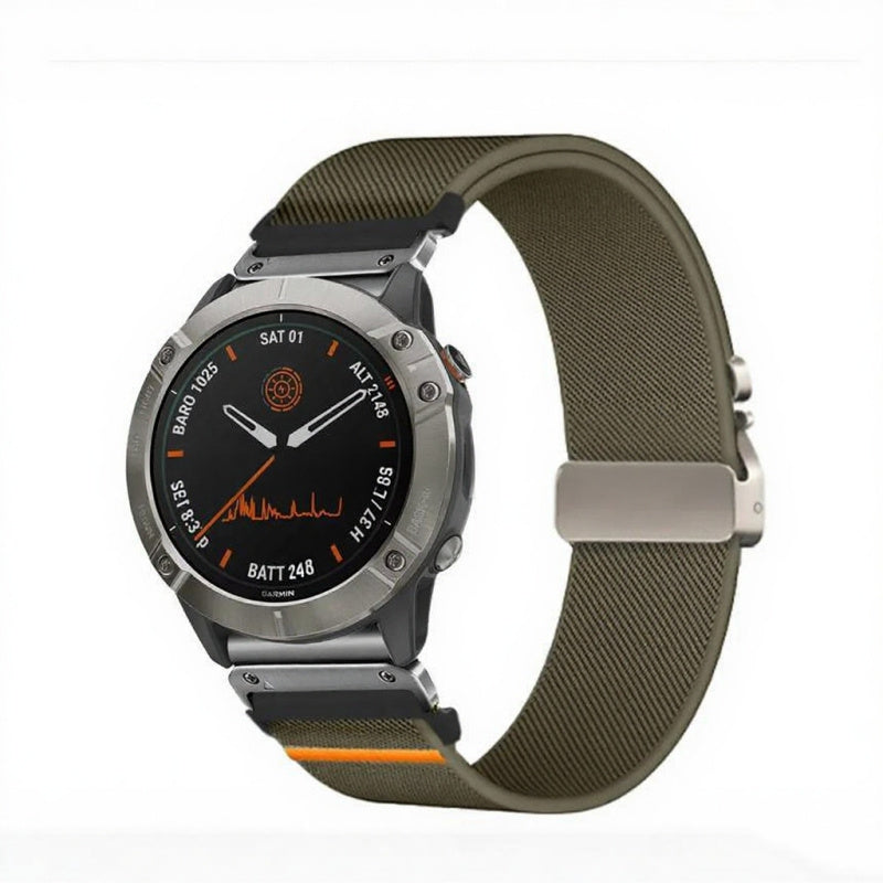 Elastic String Fabric Woven Men Watch Strap