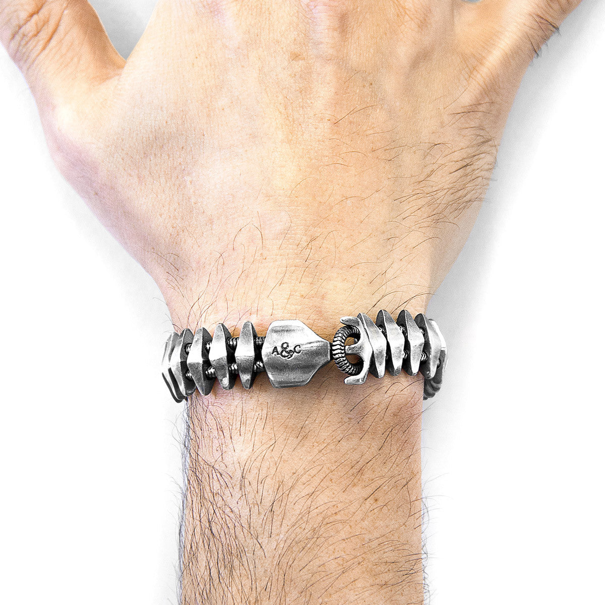 Delta Anchor Maxi Silver Chain Bracelet