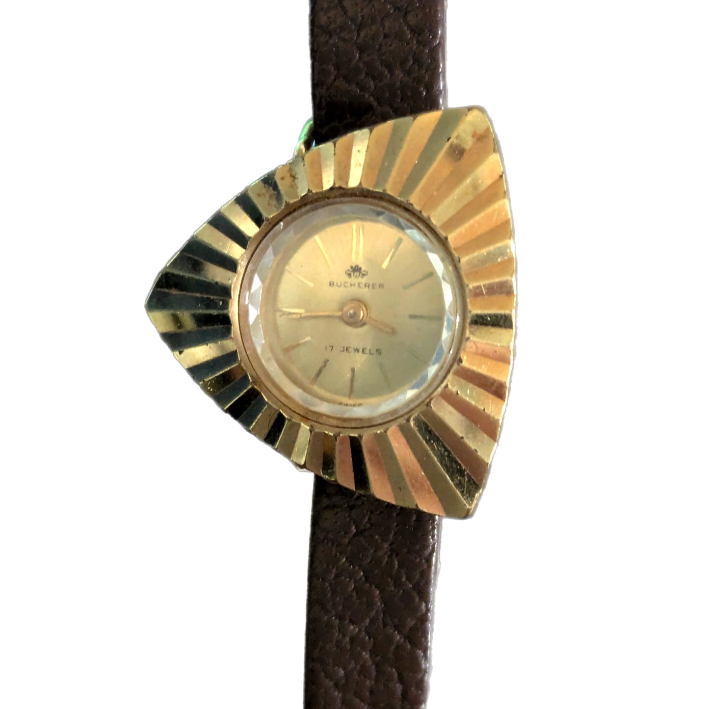 Bucherer 10k Rolled Gold Abstract Manual Wibd Lady's Watch