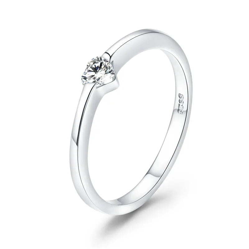 Sterling Silver Lady's Engagement Style Rings