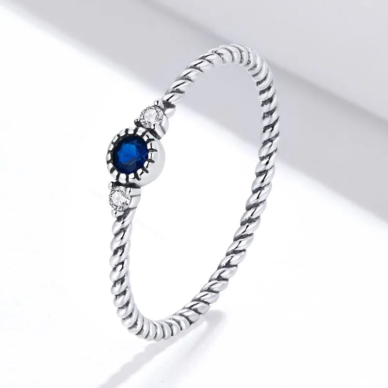 Sterling Silver Lady's Engagement Style Rings