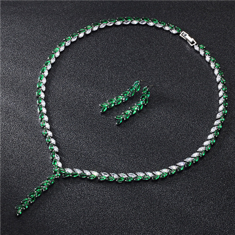 Bridal Wedding Necklace & Earrings Set