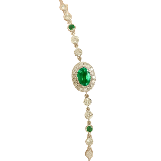 18k Emerald Fancy Lady's Bracelets
