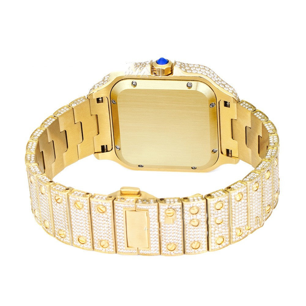 Clarity Moissanite Stainless Steel Gent's Watch