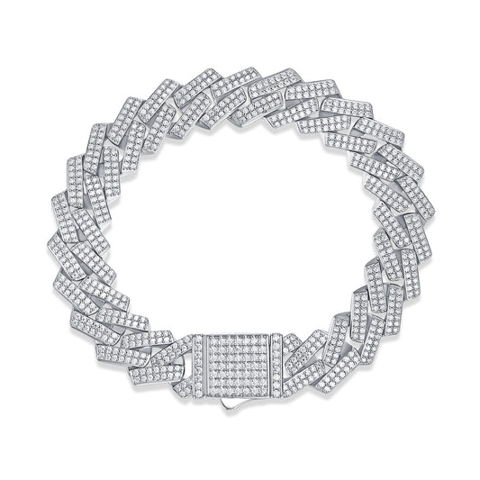 Sterling Silver Mosanite Diamond Luxury Bracelets