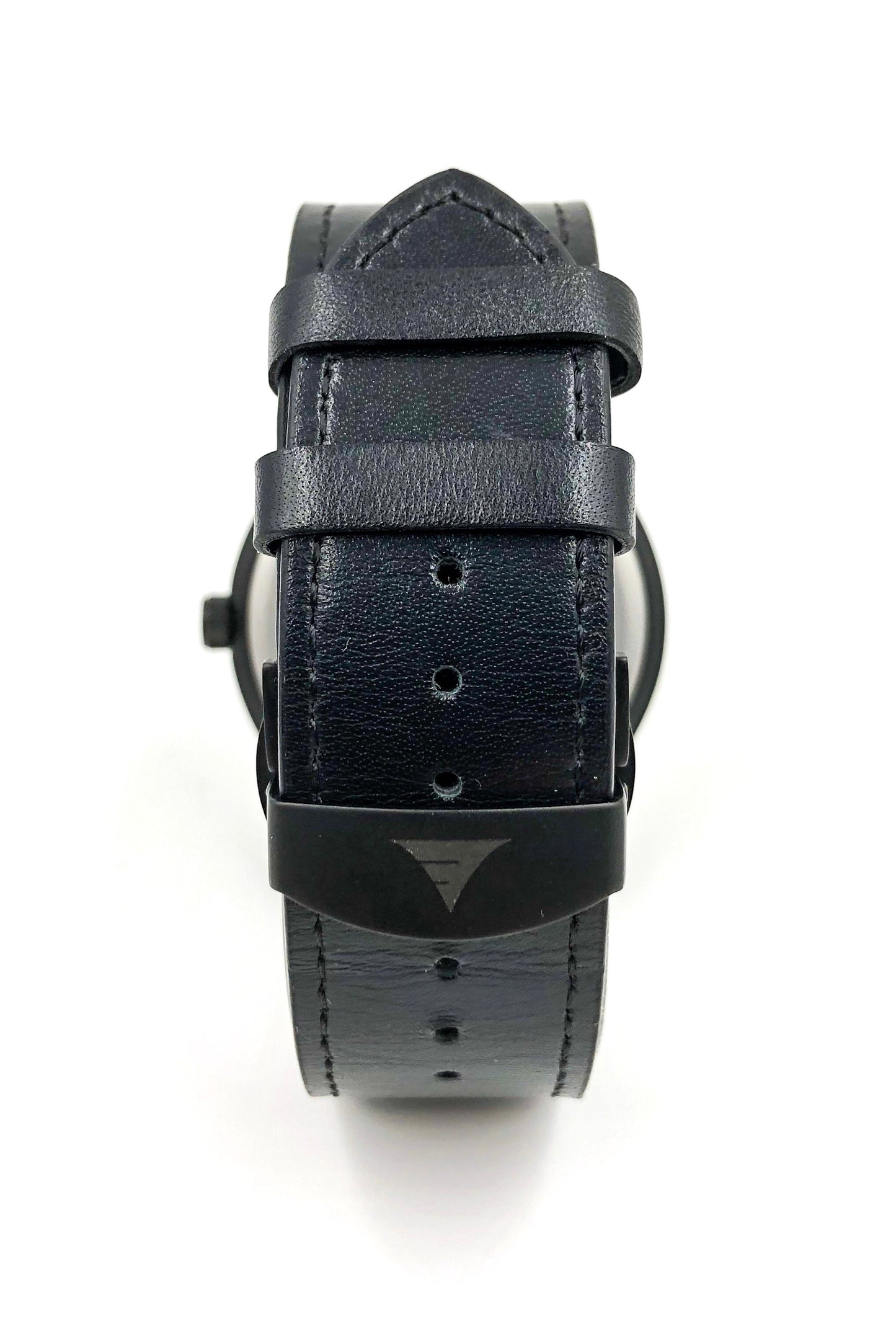 Inverness  Walnut & Black Leather Casual Quartz Watch