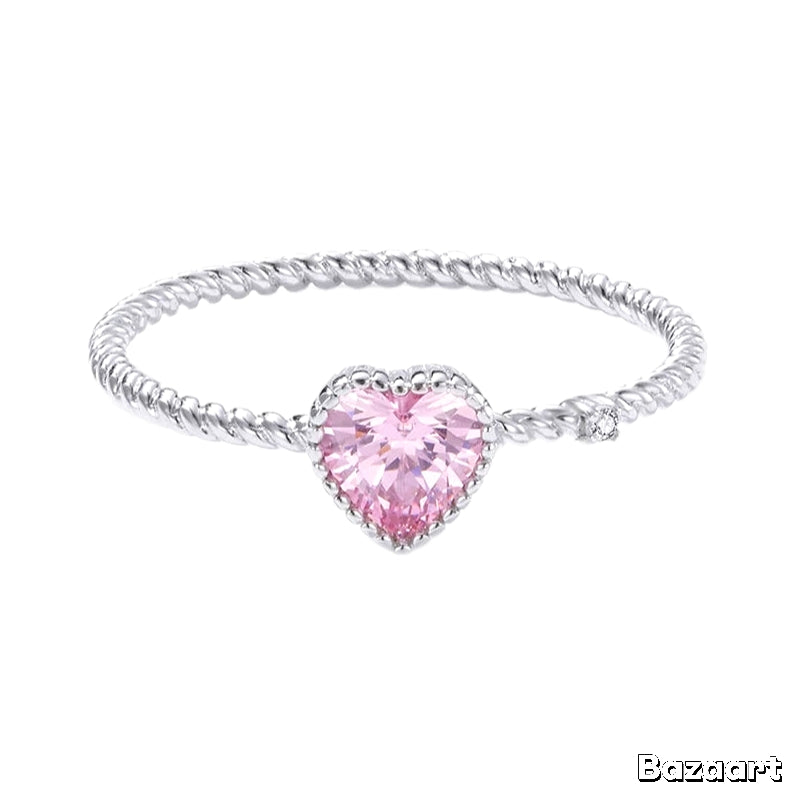 Sterling Silver Lady's Engagement Style Rings