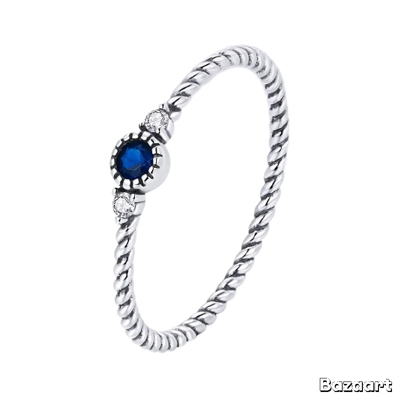 Sterling Silver Lady's Engagement Style Rings